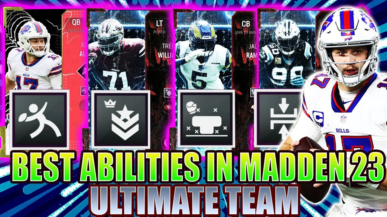 MADDEN 23 ULTIMATE TEAM BEST ABILITIES TO RUN IN MUT