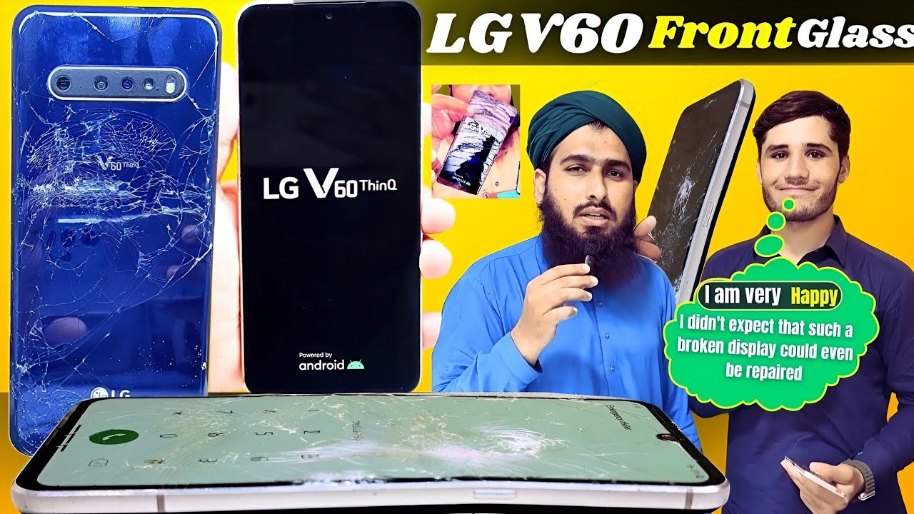 LG V60 Front Glass Replacement LG V60 Thinq Touch Glass Replacement LG V60 Broken Screen Restoration