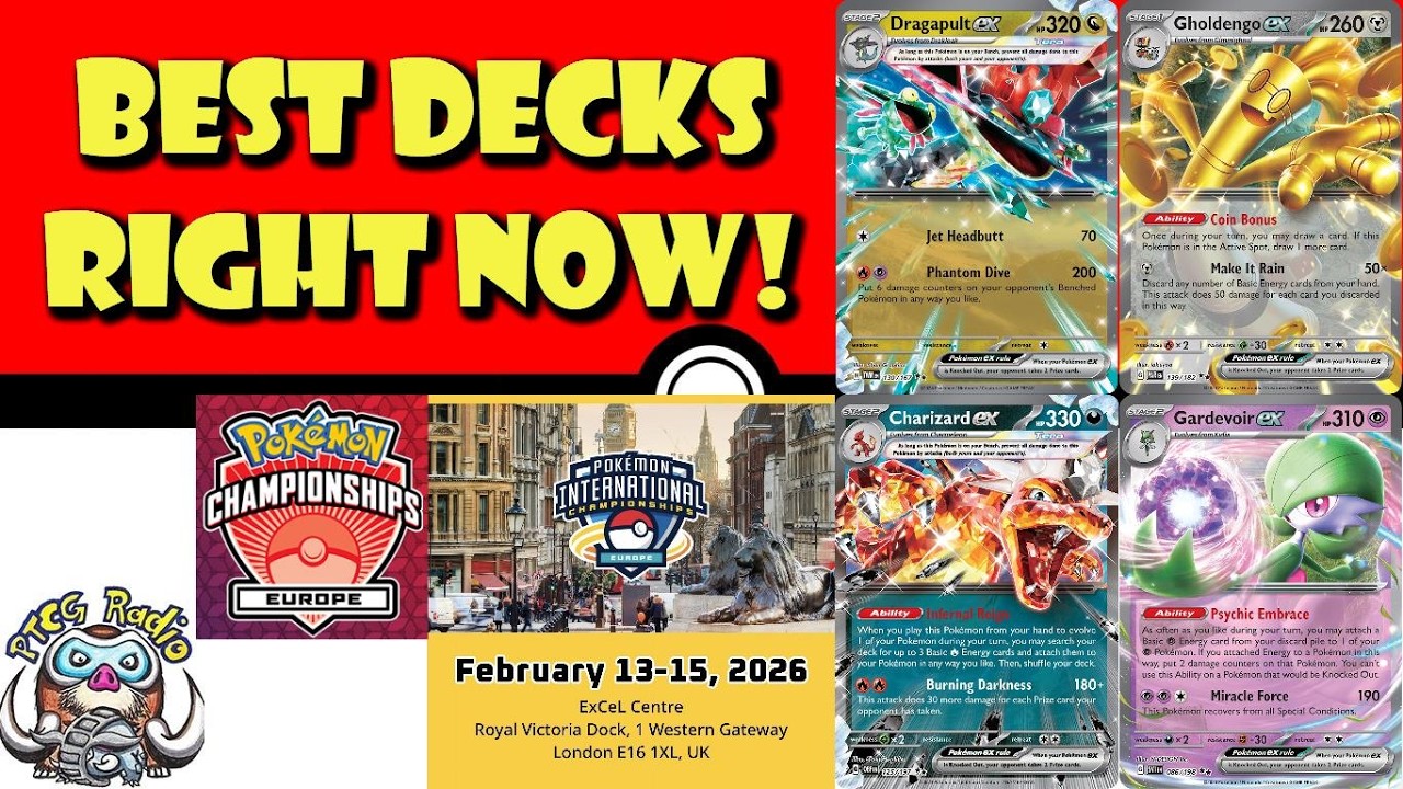 Лучшие колоды Pokémon TCG для чемпионата Европы! Предварительный обзор EUIC! Лучшие колоды прямо ...