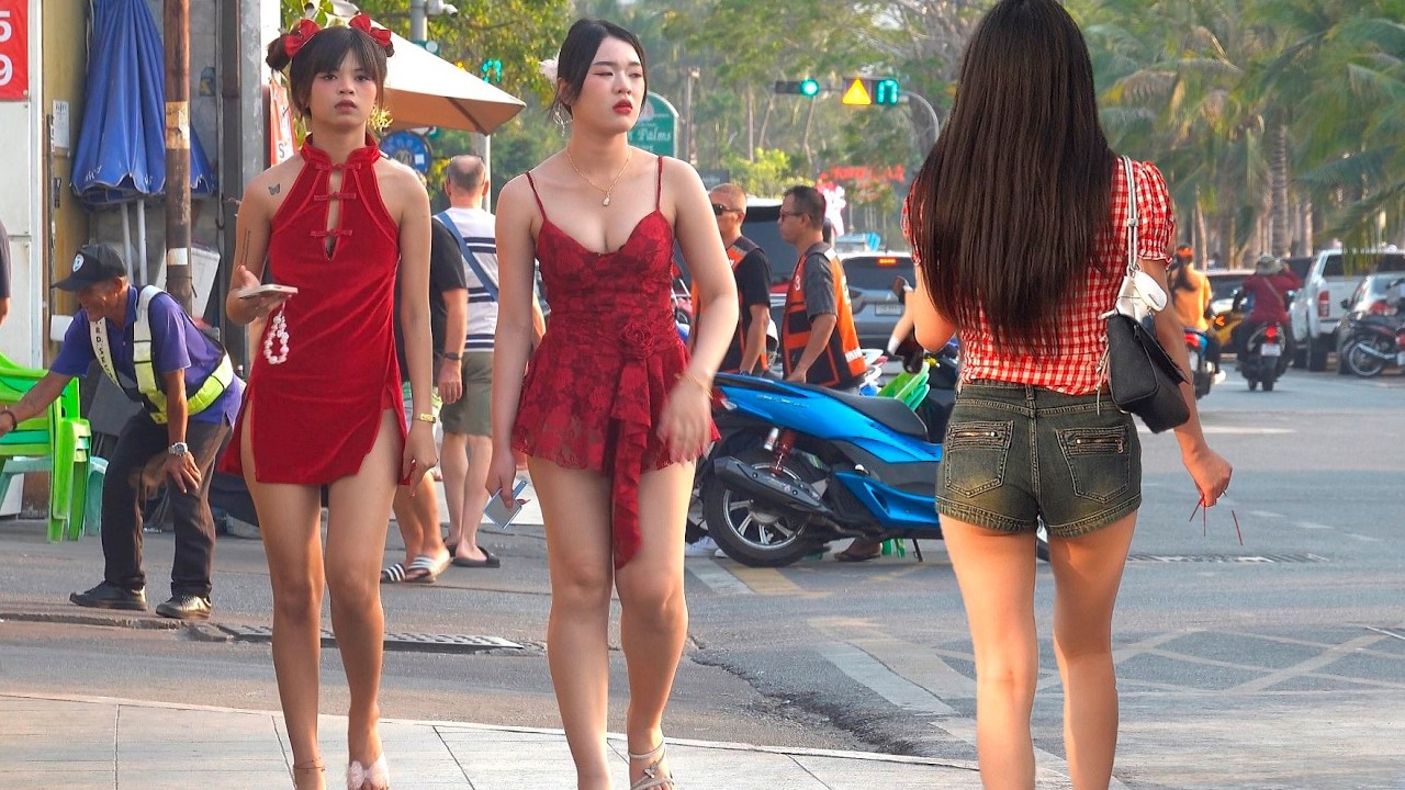 Pattaya Beach Road Scenes - Thailand 2026
