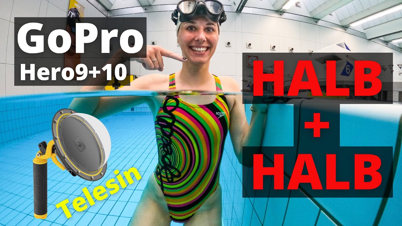 GoPro 11+10+9 | Telesin Dome Port | HALB + HALB Unterwasser Foto + Video erstellen wie ein Profi