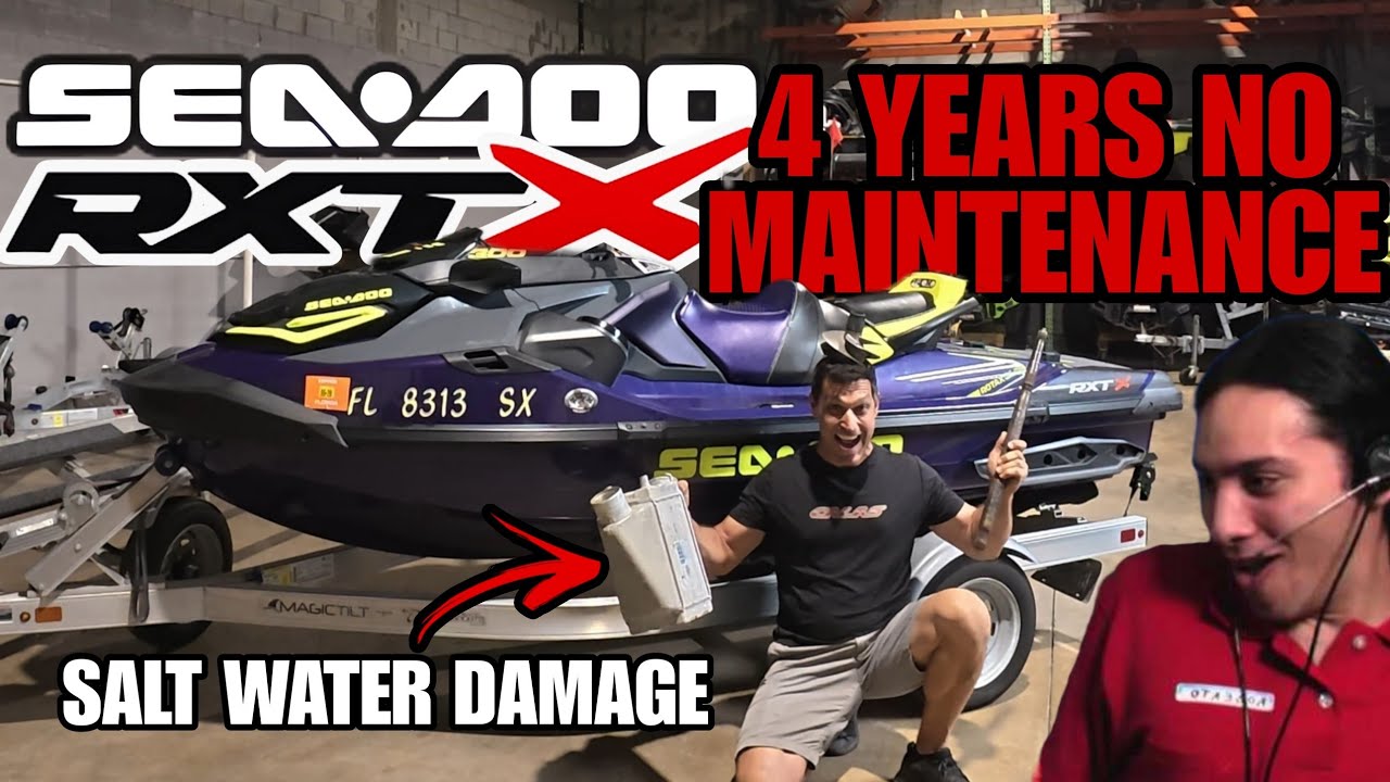 Salt Water Ridden for 4 years without any maintenance + 2021 Sea-Doo RXTX 300 + Calas Tech tips