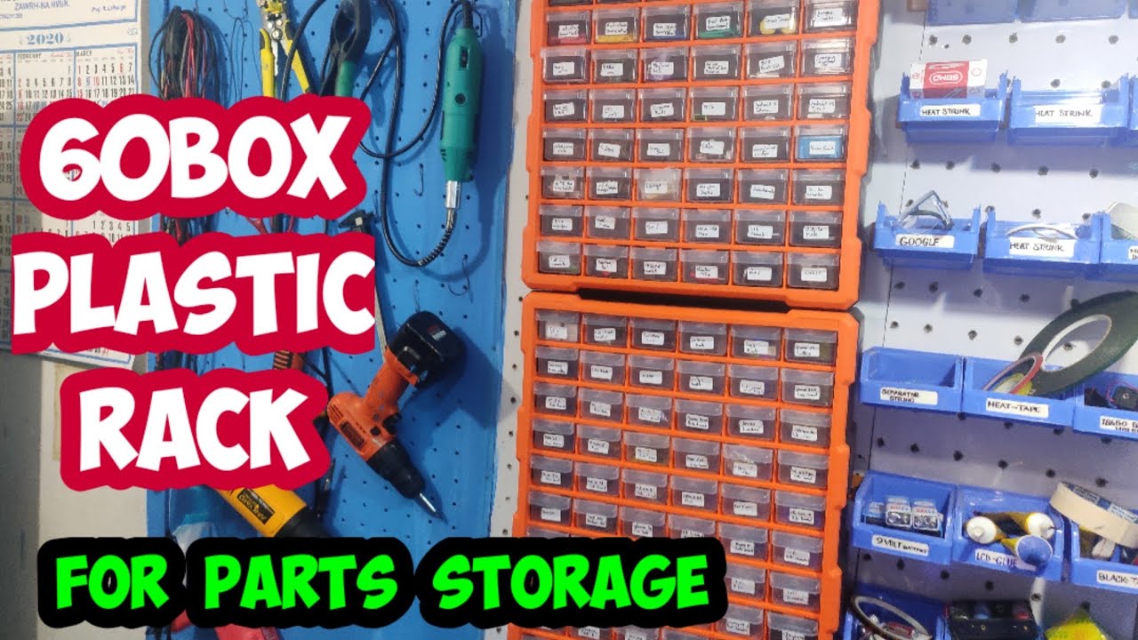 Electronic Component Storage drawer(60boxes);Baba tools