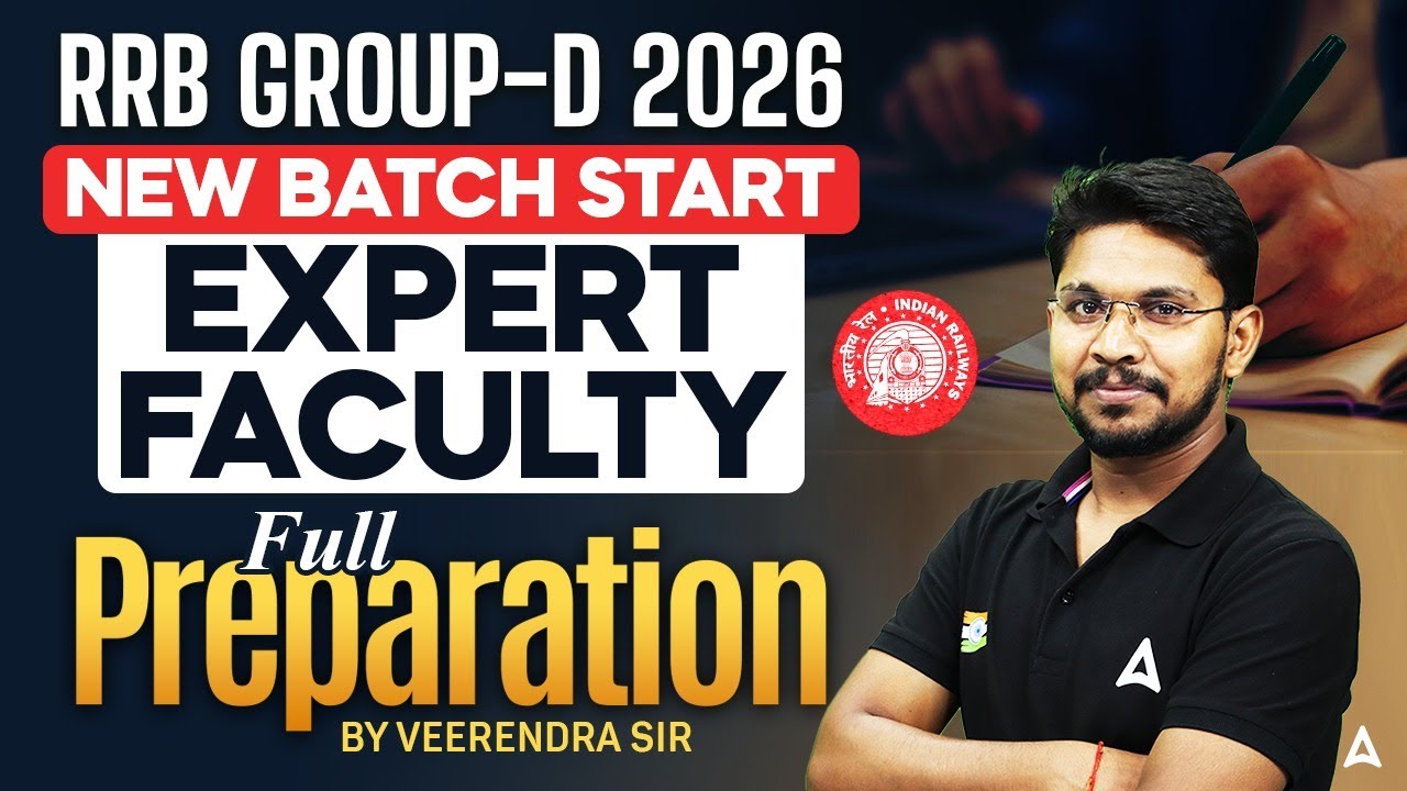 RRB Group D 2026 New Batch | Group D Preparation Strategy With Expert Faculty | By Veerendra Sir