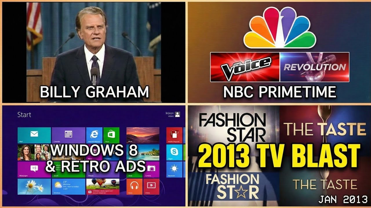 📺 2013 TV TIME MACHINE: Billy Graham, NBC Primetime & Retro Commercials Blast!