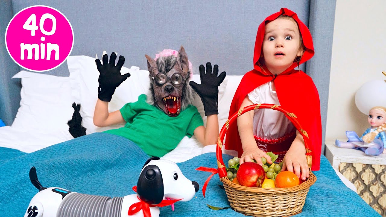 Cinq Enfants jouent le Petit Chaperon Rouge vid&eacute;o pour les enfants