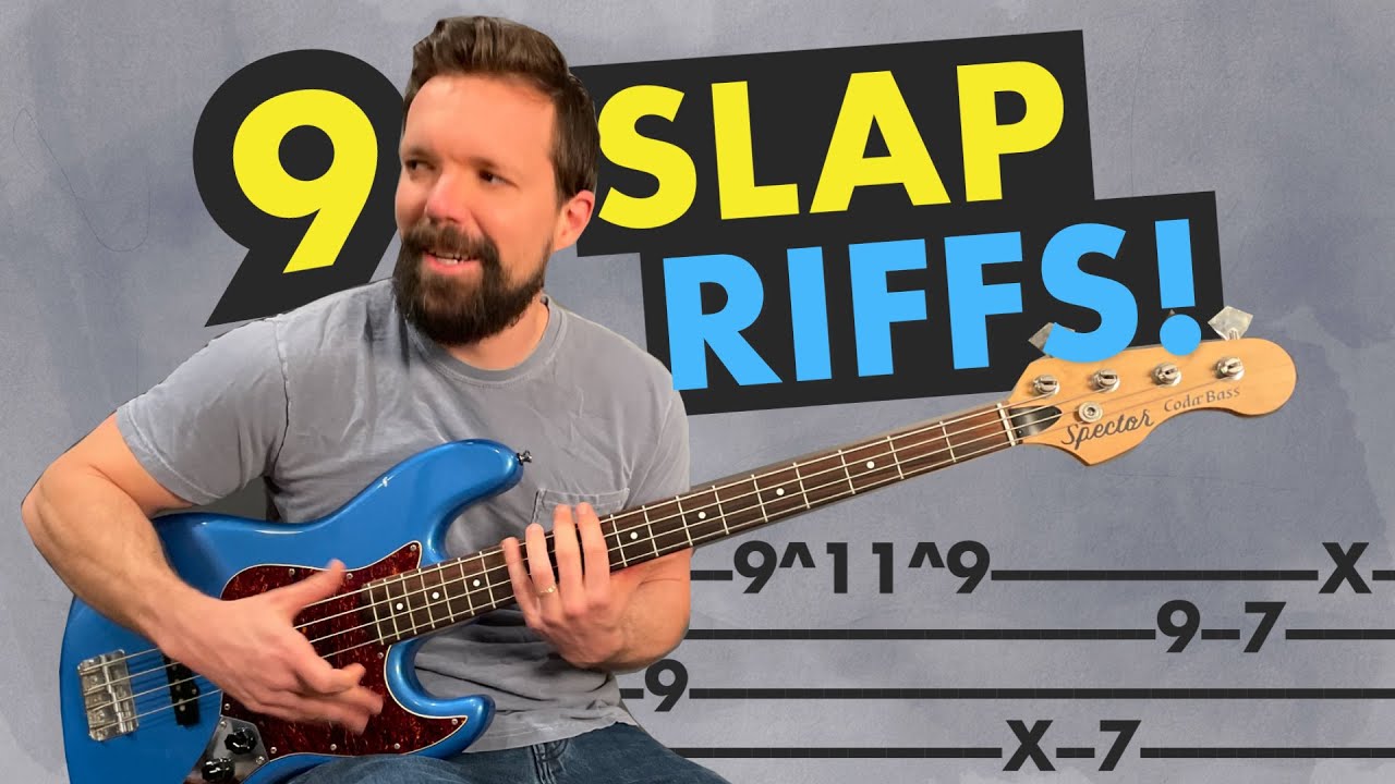 Slap Bass Lesson: Learn 9 Funky Riffs (with TAB)