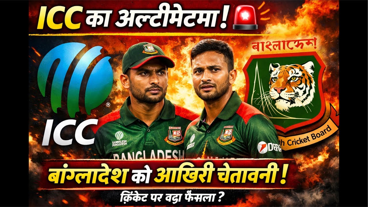 ICC का अल्टीमेटम! 🚨बांग्लादेश को आखिरी चेतावनी! 