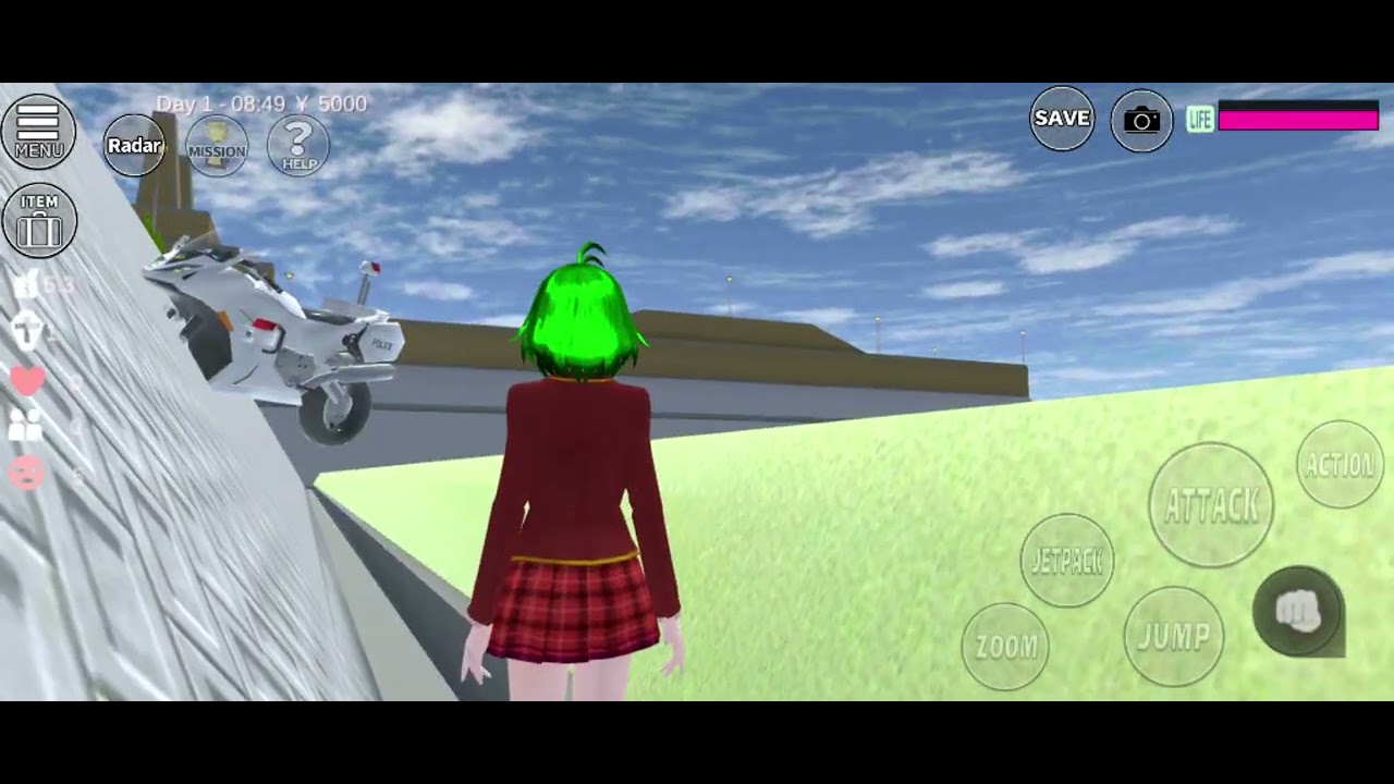 Sakura police car driving #sakuraschoolsimulator #sakura #gaming #games #trending #shortvideo #car 