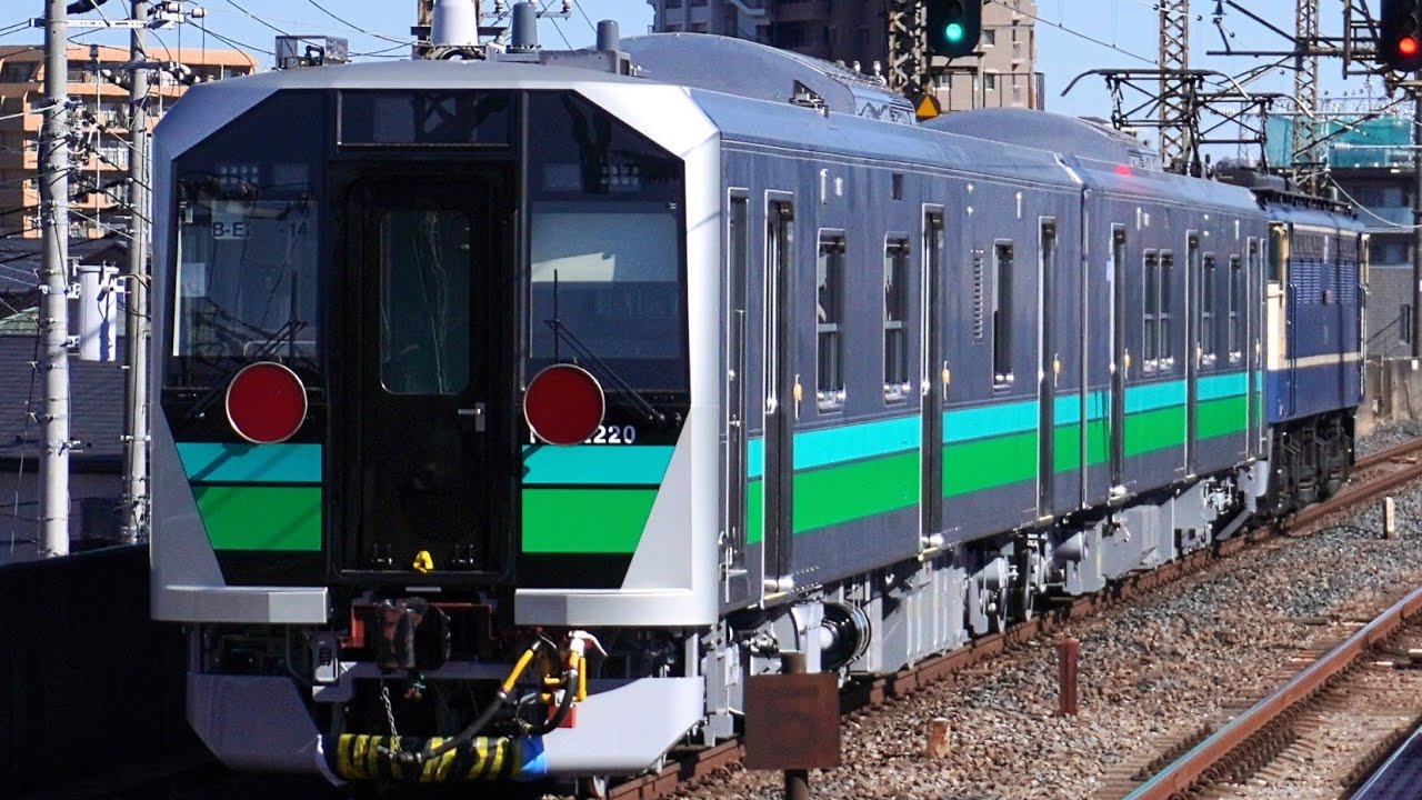 HB-E220系 第14編成  川崎車両兵庫工場 新製出場甲種輸送  甲145　EF65-2092＋DC 2B　臨A967  9867レ　西浦和通過　2026.1.29.11:02