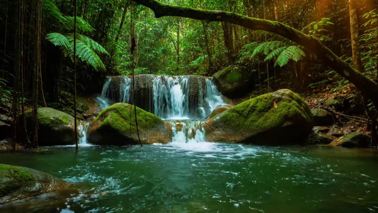 Forest River Nature Sounds - Gentle Stream with Birdsong | Relaxing Nature Ambience for Sleep