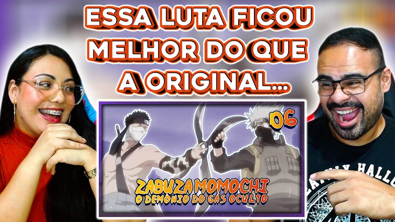 REACT EM CASAL Malandragem Ninja - Episódio 6: ZABUZA MOMOCHI O DEMÔNIO DO GÁS OCULTO