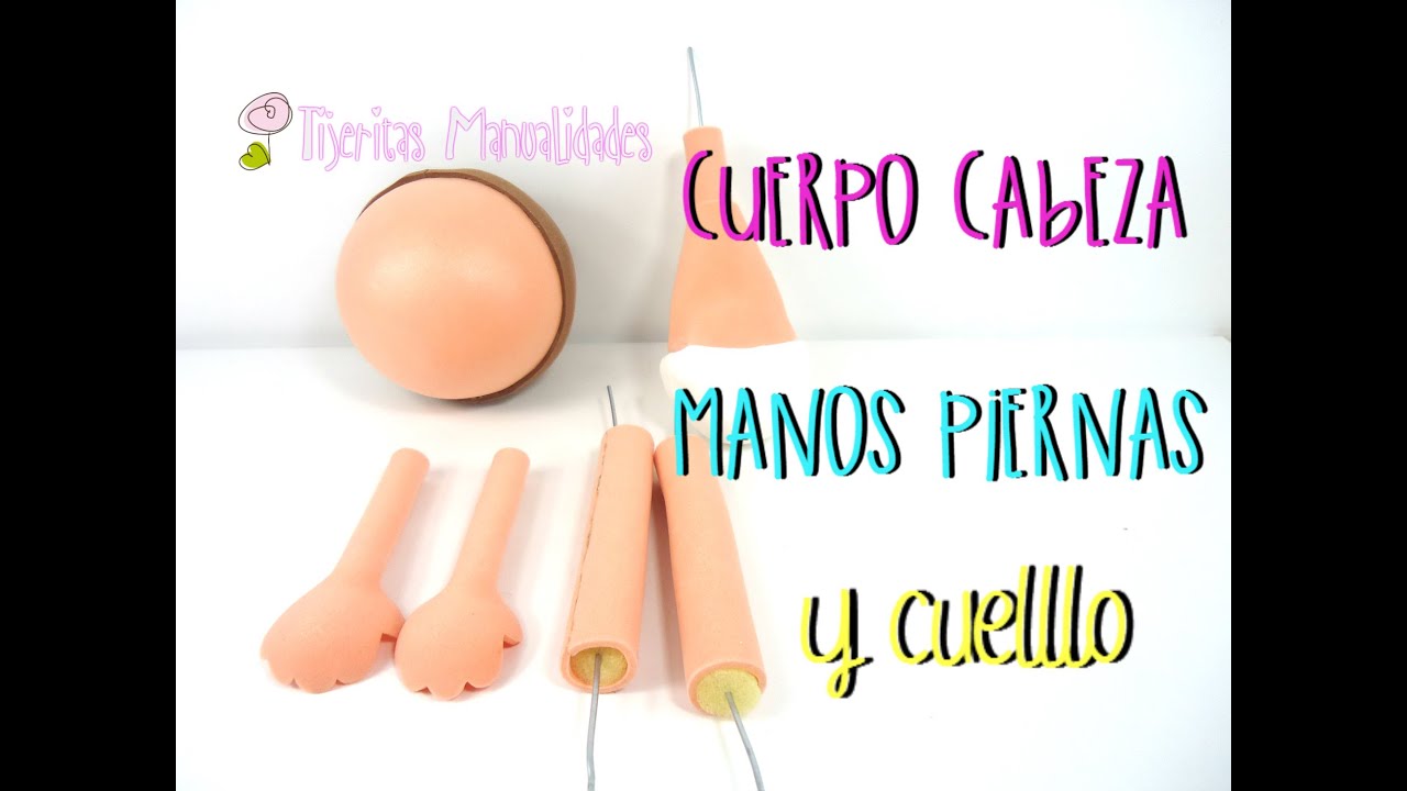 COMO HACER CUERPO CABEZA MANOS Y PIERNAS PARA FOFUCHAS PASO A PASO