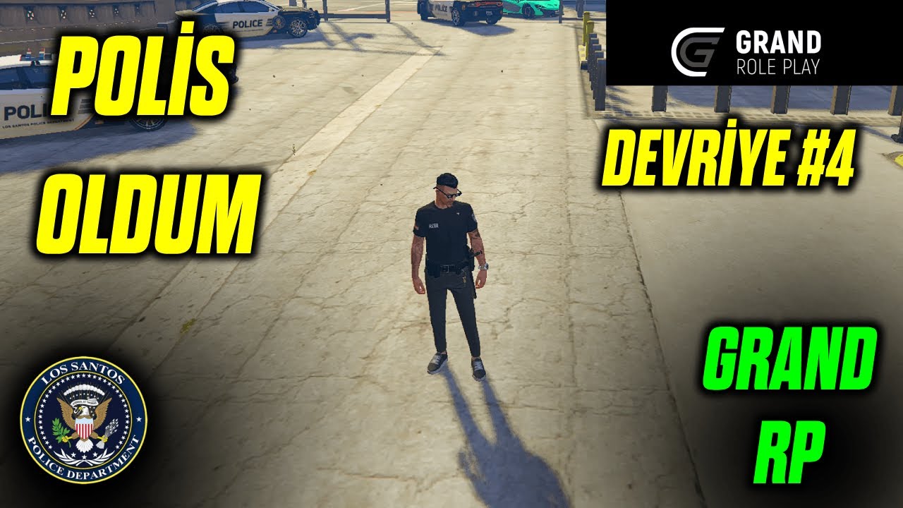 GTA 5 GRAND RP' DE POLİS OLUP SUÇLULARI YAKALADIM #4 LEGAL MESLEK PARA KASMA