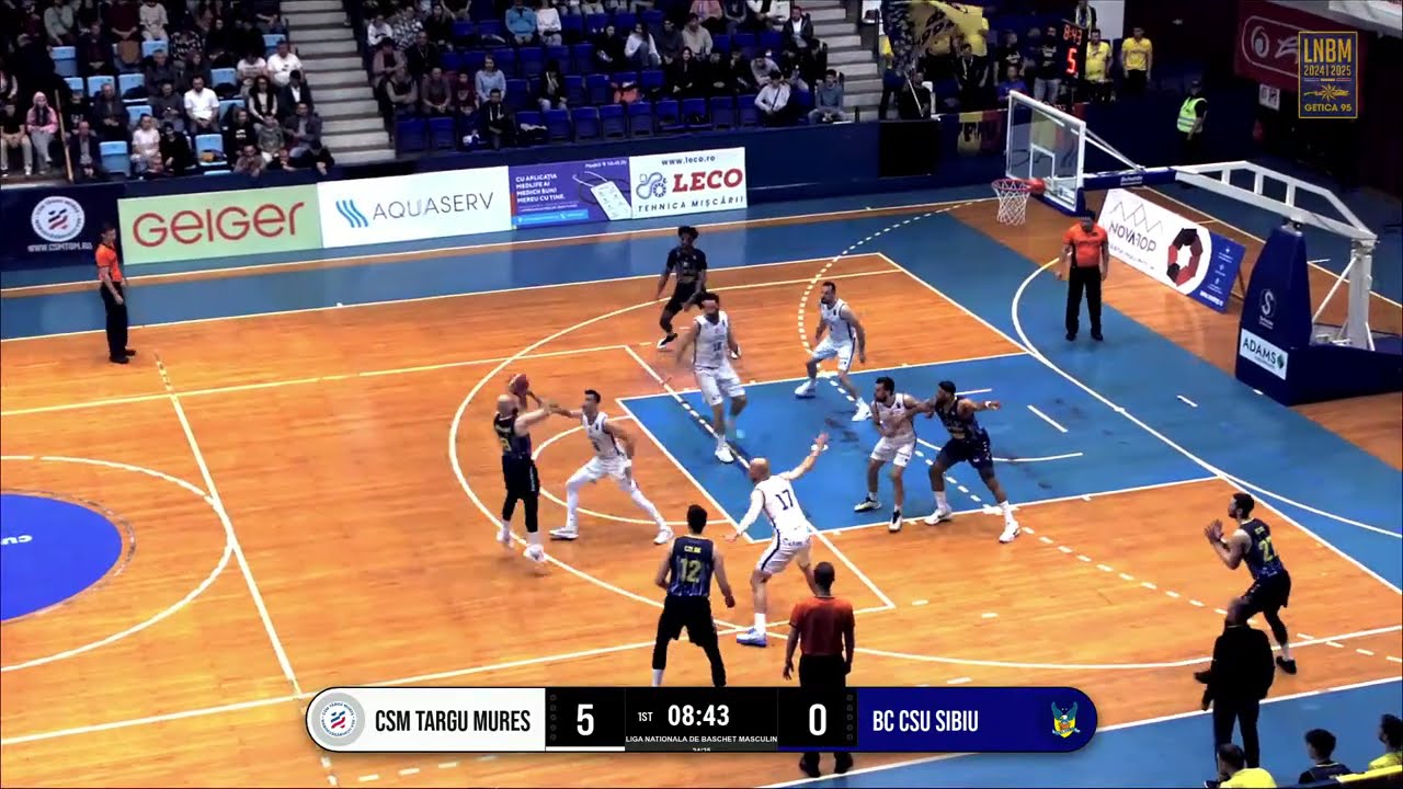 LNBM Getica 95 2024-2025: CSM Târgu Mureș - BC CSU Sibiu (Places 9-12, Game 1)