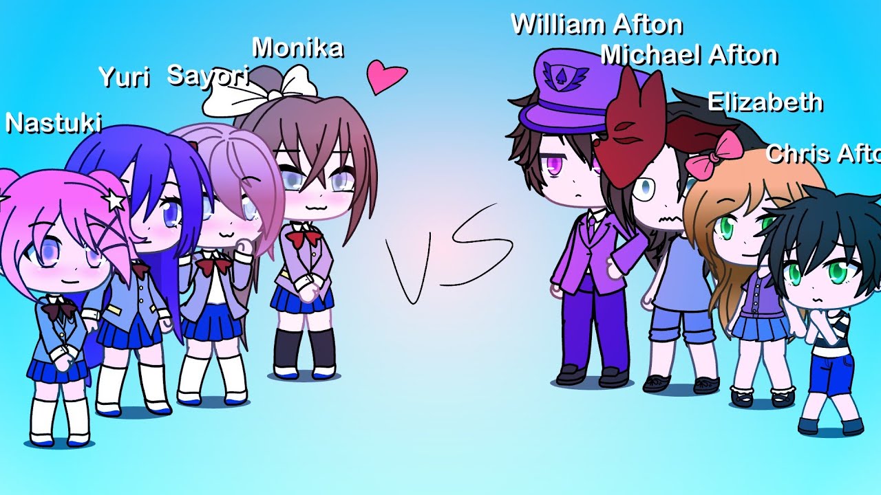 DDLC Vs Afton Family (Flash warning)