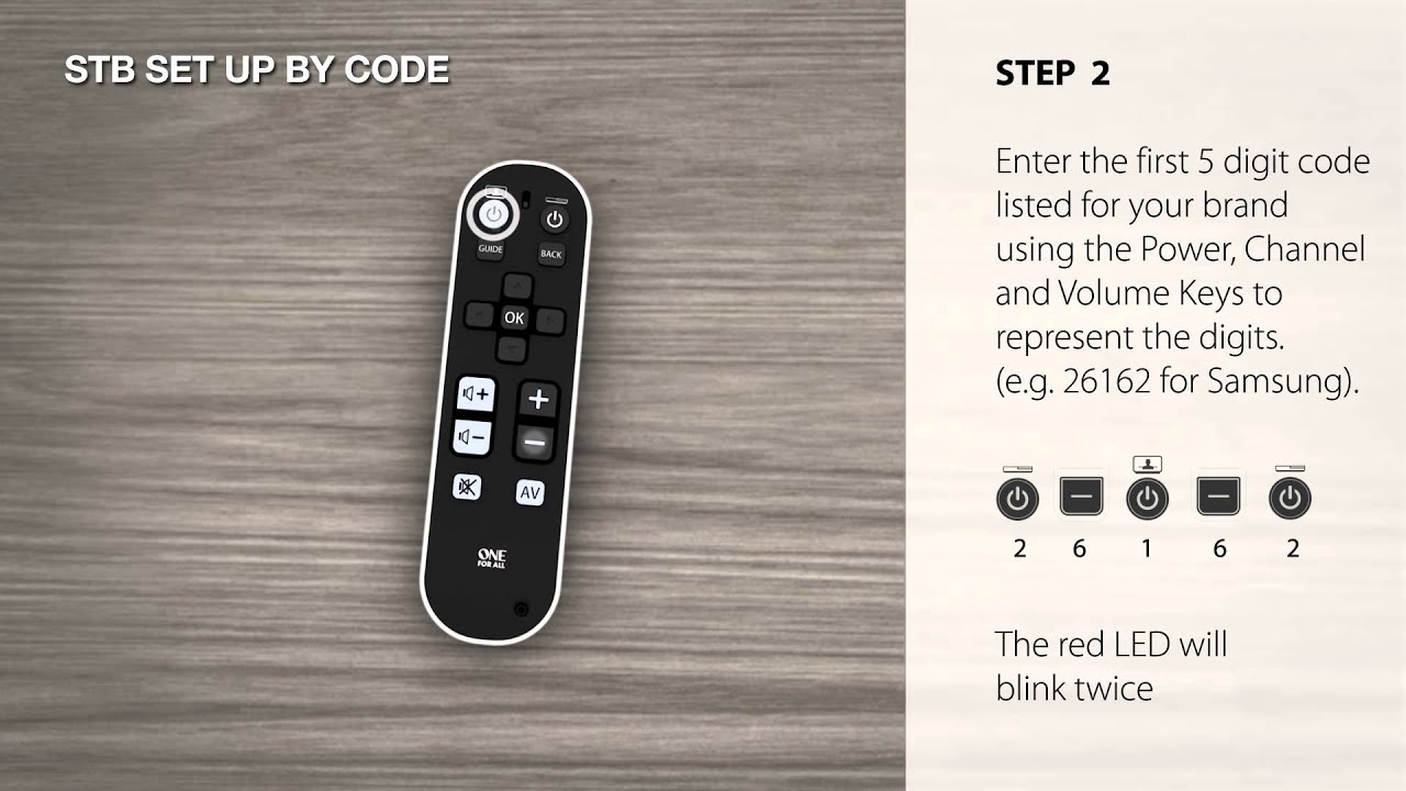 Universal Remote Control &ndash; URC 6810 Zapper - how to setup by Code STB