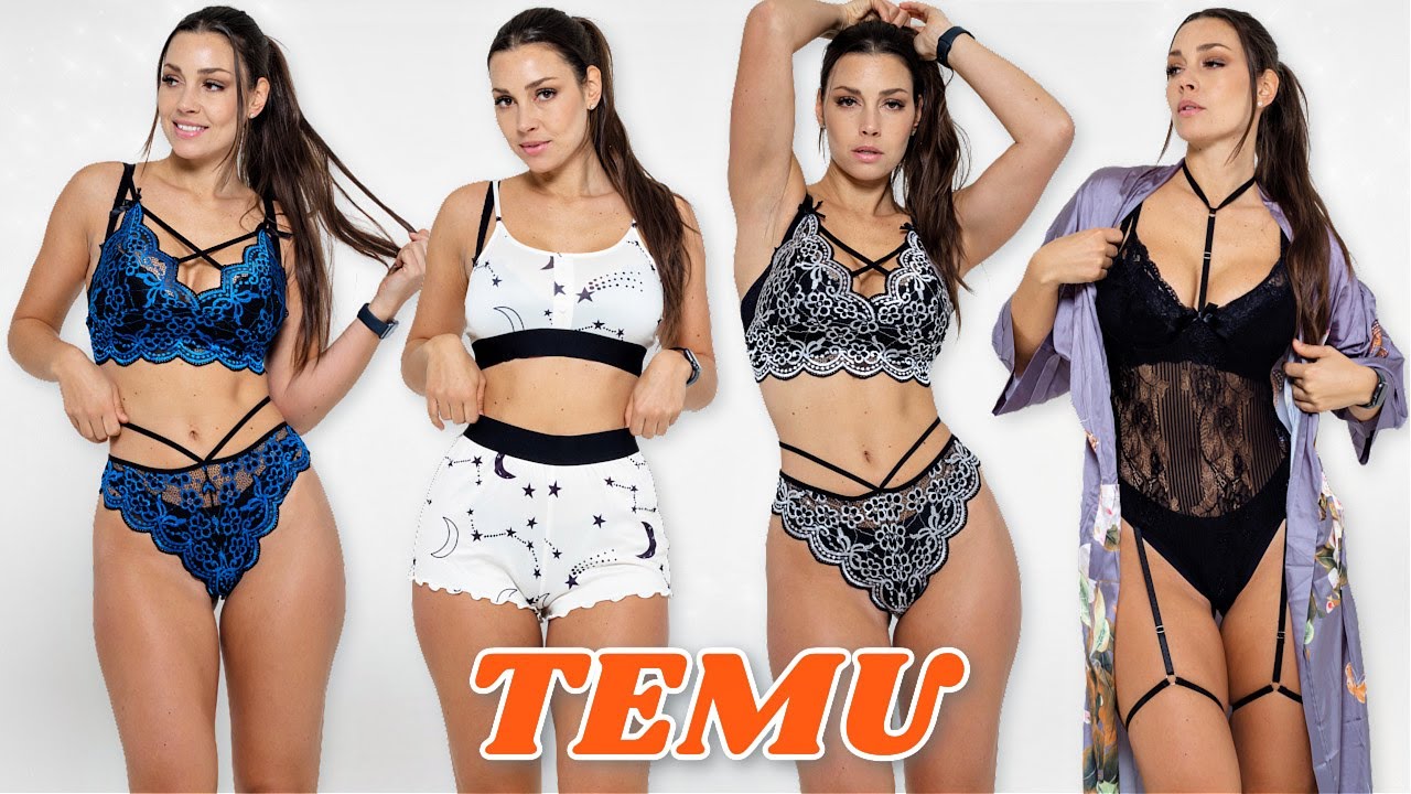 Huge TEMU Lingerie & PJ Review Try on Haul