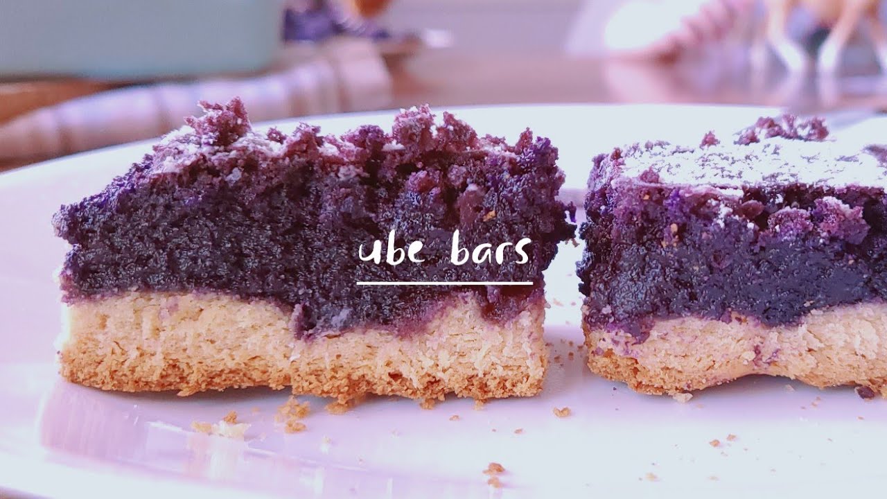 ube bars | ube cake bars