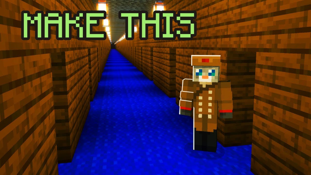 How to make an infinitely generating hallway on Minecraft Bedrock Edition. (no mods)