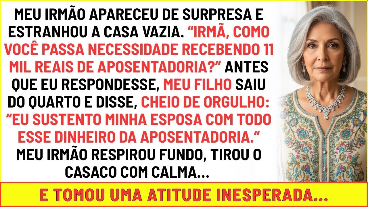 “Dou cada centavo à minha esposa!” disse meu filho orgulhoso na frente de todos, sem vergonha alguma