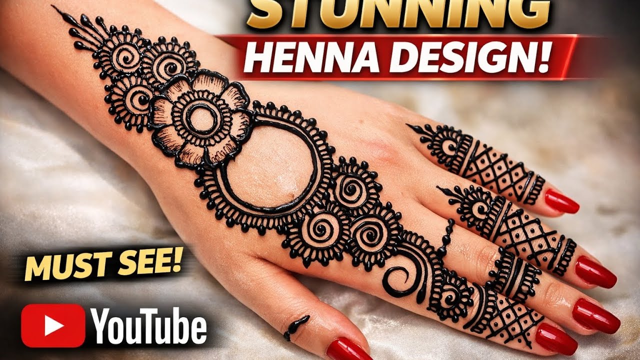 New beautiful simple mehndi designs|step by step easy design for beginners|mehndi toturial & Design 