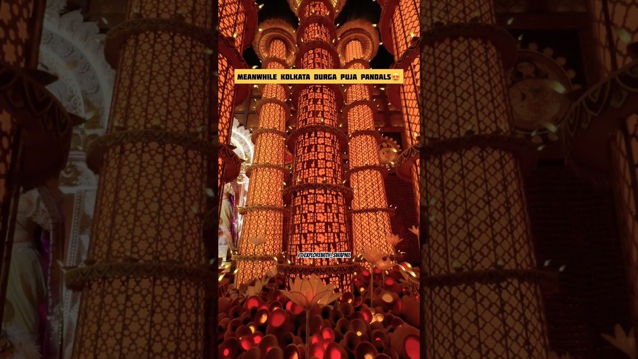 Must visit pandal in Kolkata part-6🤩 #calcutta #kolkata #durgapuja #shortsfeed #viralshorts