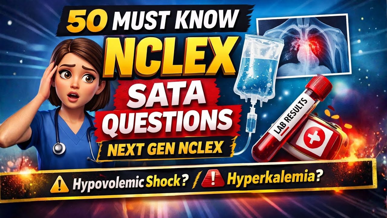 50 вопросов NCLEX SATA, которые вы обязательно должны знать | Next Gen NCLEX #2026 #образование #...