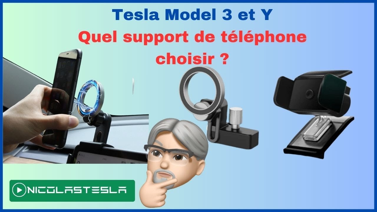 Tesla Model 3 et Y : Support Téléphone : lequel choisir ?