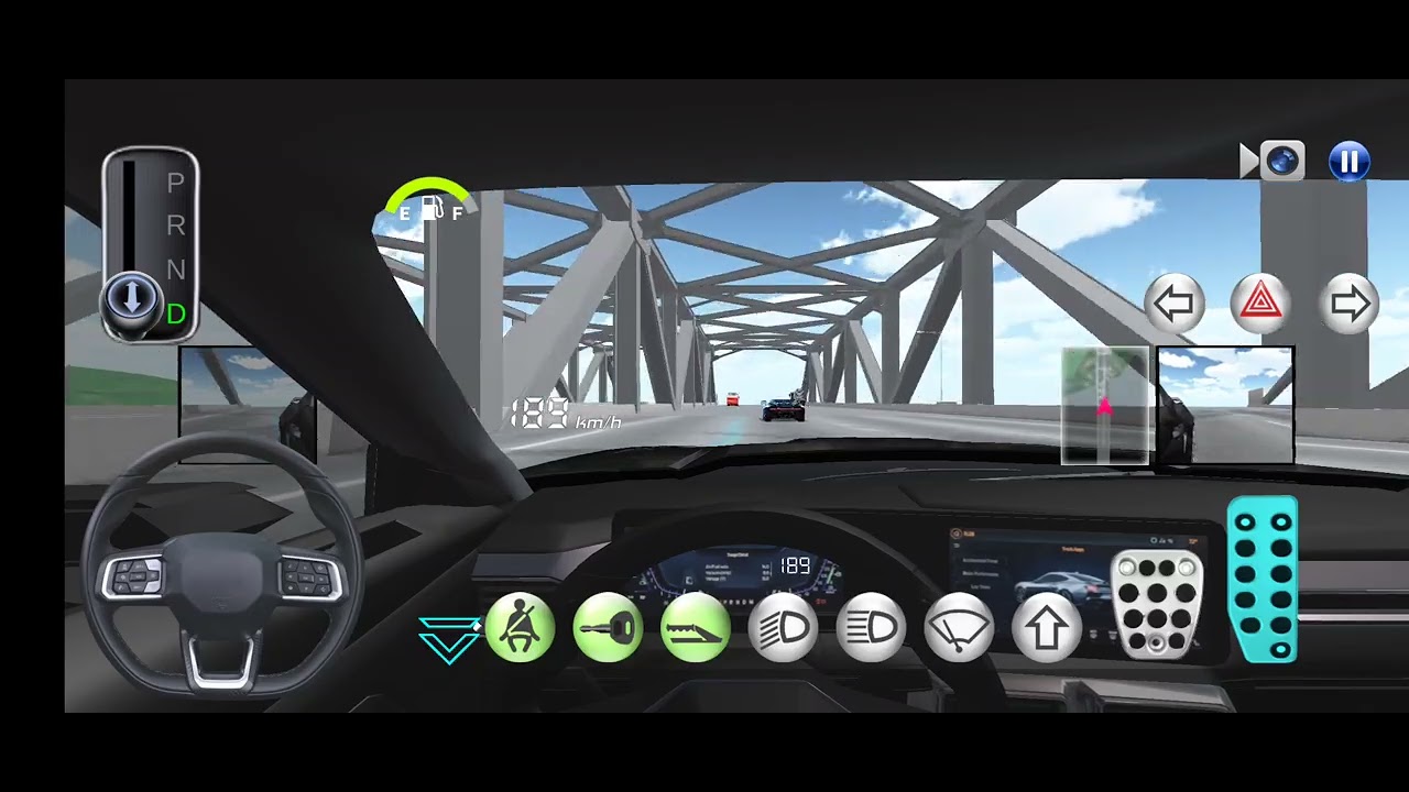Driving the mustang GTD on 3D driving class First person view