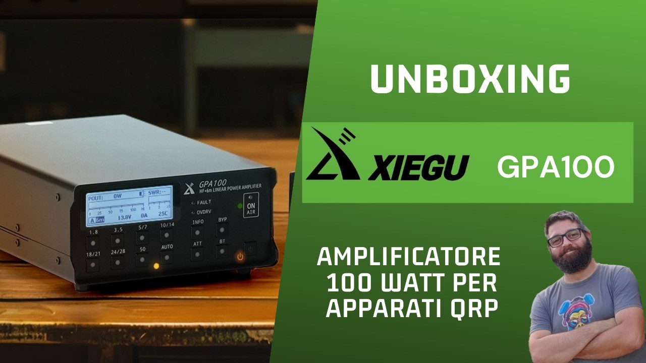 Radioamatori- Unboxing Xiegu GPA100 amplificatore 100 watt