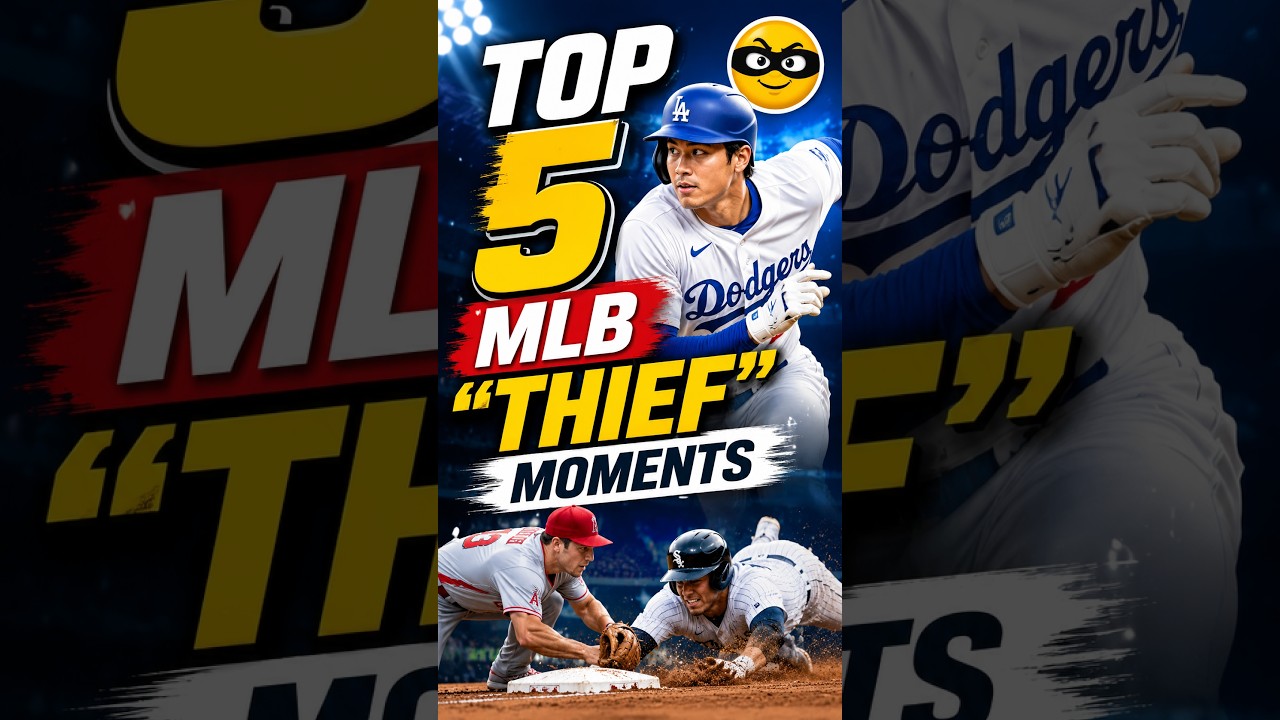 TOP 5 MLB &ldquo;Thief&rdquo; Moments That Stole the Show! ⚾🔥 #baseball #mlb