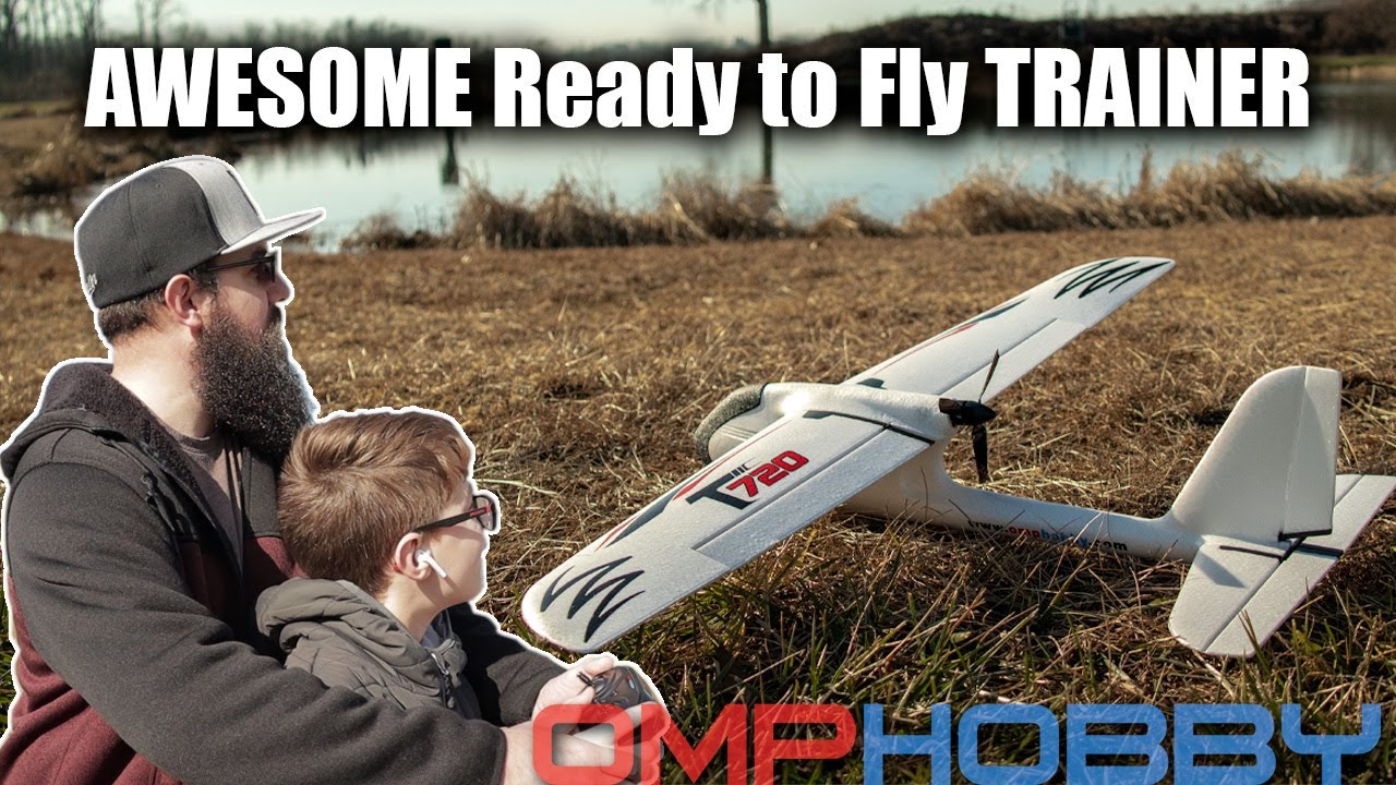 OMPHobby T-720 LEARN TO FLY AN RC AIRPLANE!