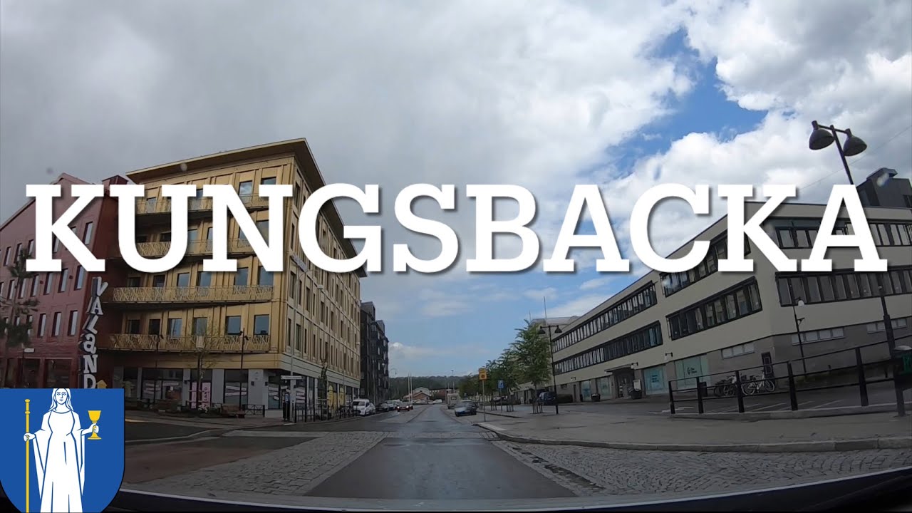 Kungsbacka, Sweden. Dashcam video.