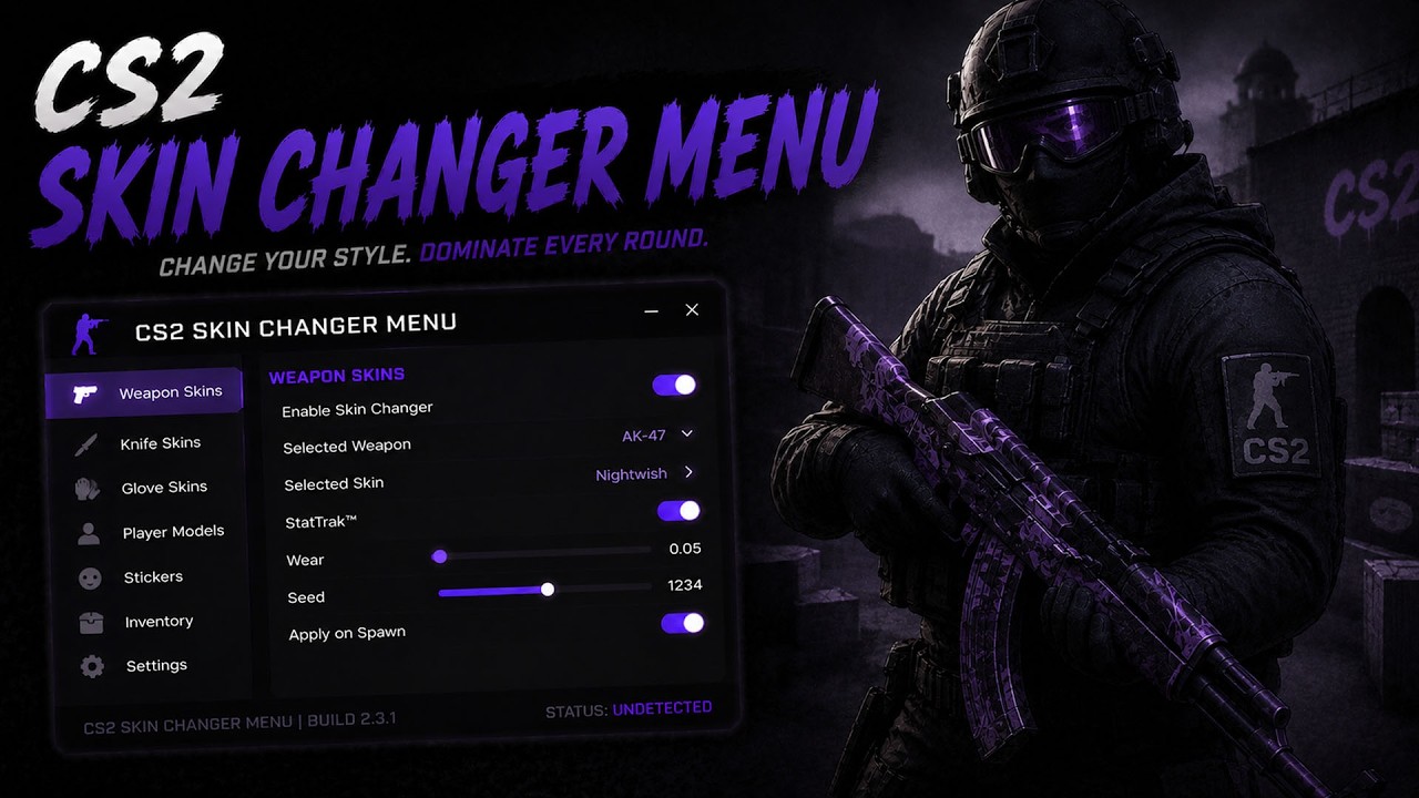 [NEW] CS2 Skin Changer | Skinchanger CS2 Tool With Free Skins, Safe Use, GUI & Update