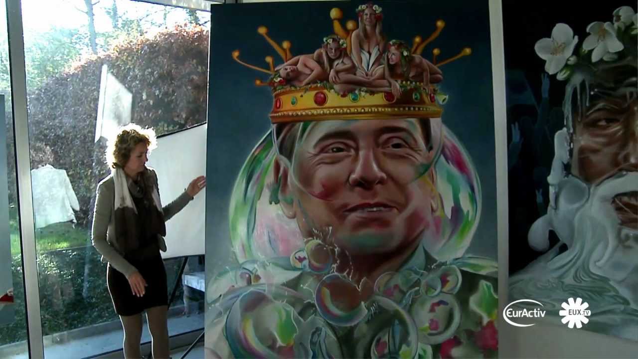 Berlusconi, Merkel inspire Dutch artist Ilse Wielage