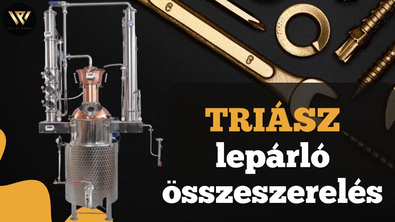 Triász - Professzionális kombinált pálinkafőző 95l összeszerelés
