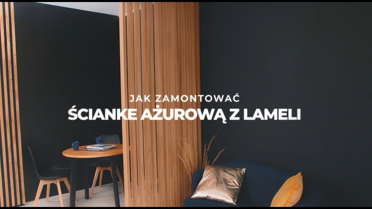 Jak samodzielnie postawić ściankę działową z lameli? - ażurowe przepierzenie - DIY- Lamele3D