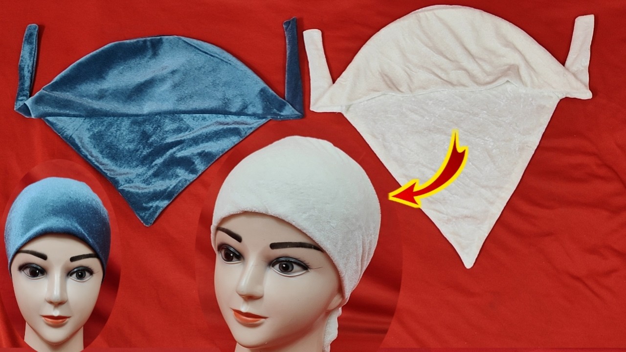 Winter Mini Scarf/ Inner Cap Cutting And Stitching/ Hijab Inner Cap DIY/Inner Hijab Cap/Scarf Making