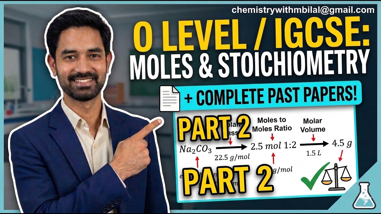 Master Advanced Moles (Part 2): Limiting Reactants & Yield | O Level/IGCSE Chemistry by Sir M Bilal