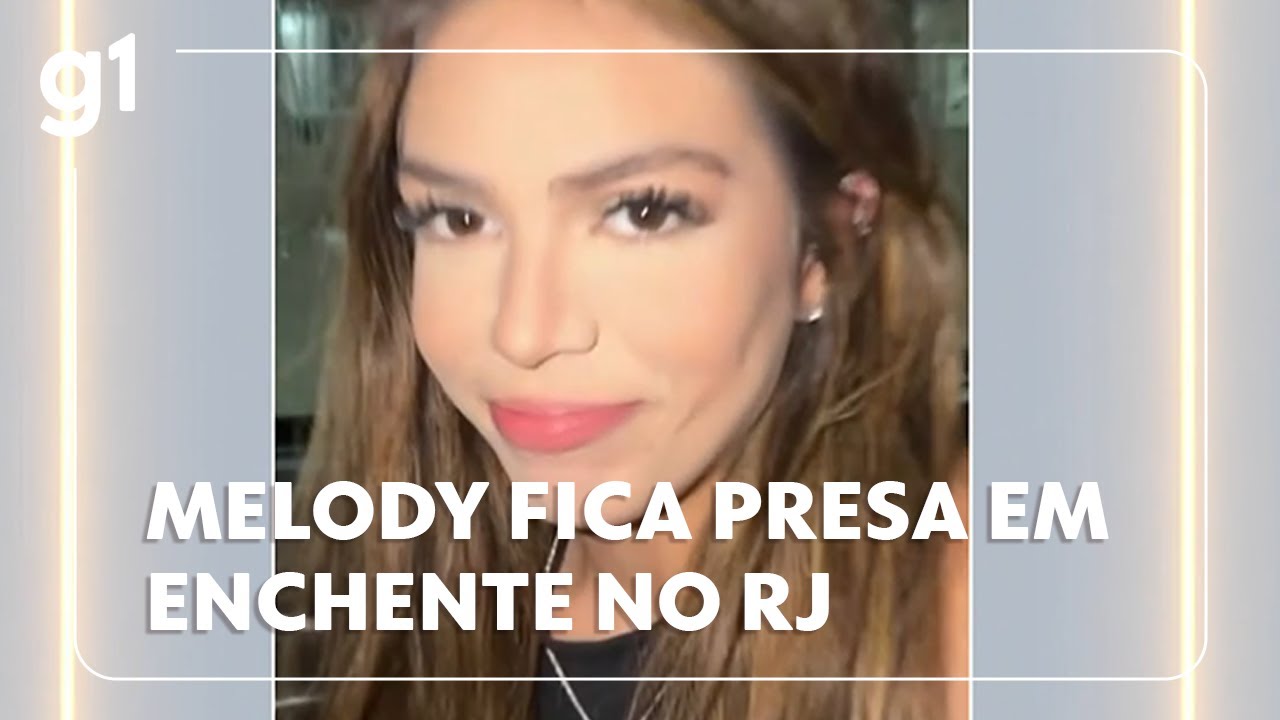 Melody fica presa em enchente e tem que abandonar carro na Zona Norte do Rio