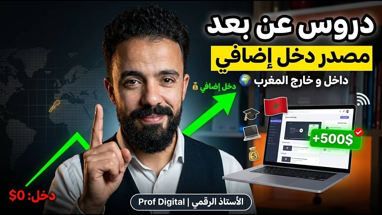 كيف تكتسب مصدر دخل اضافي من الدروس عن بعد داخل المغرب و خارج المغرب