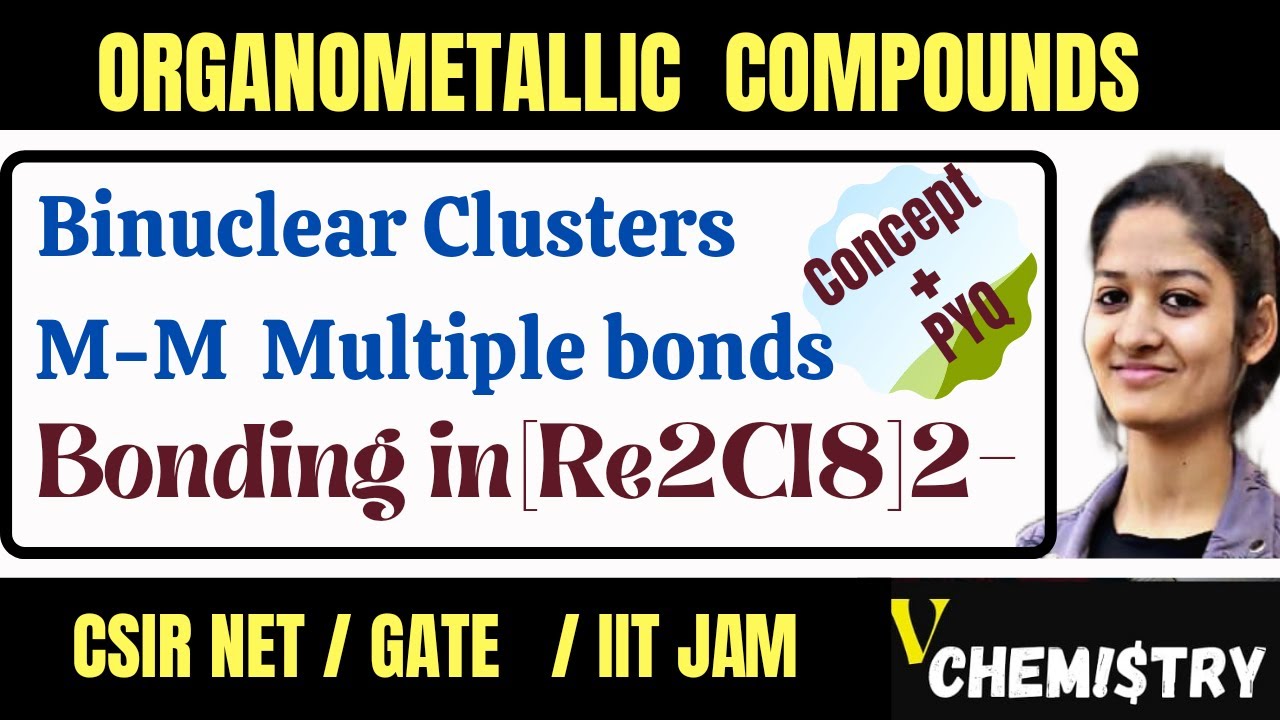 Binuclear Metal Cluster Compound/Bonding in [Re2cl8 ]2-/MO diagram/Structure/bond order of Re2Cl8]2-
