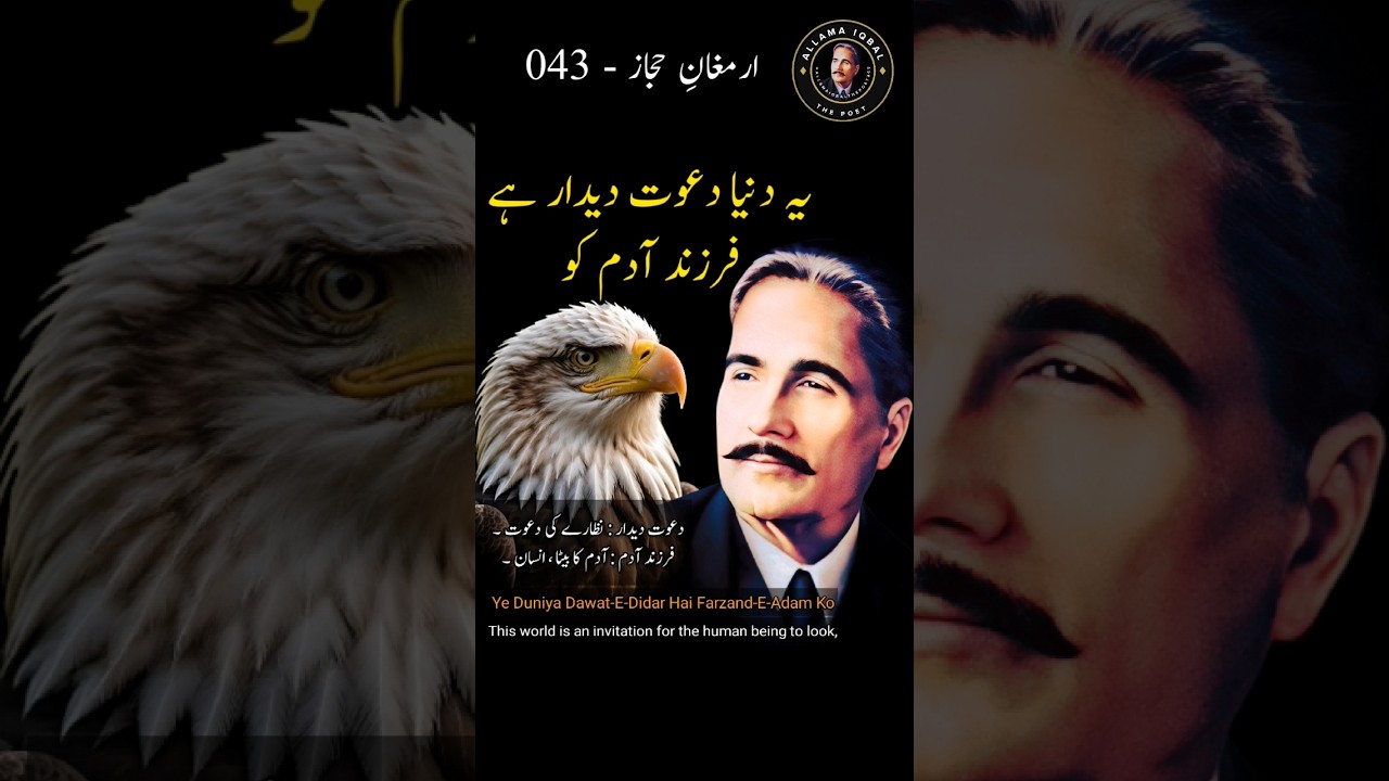 Ye Duniya Dawat-E-Didar Hai Farzand-E-Adam Ko | Hazrat-E-Insan | Urdu Poetry 