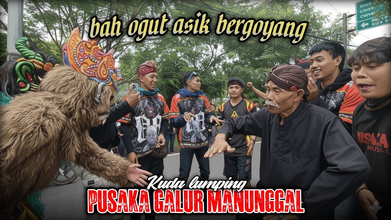 Bah ogut asik bergoyang💥kuda lumping PGM🔥BALADNA MANG IPIN