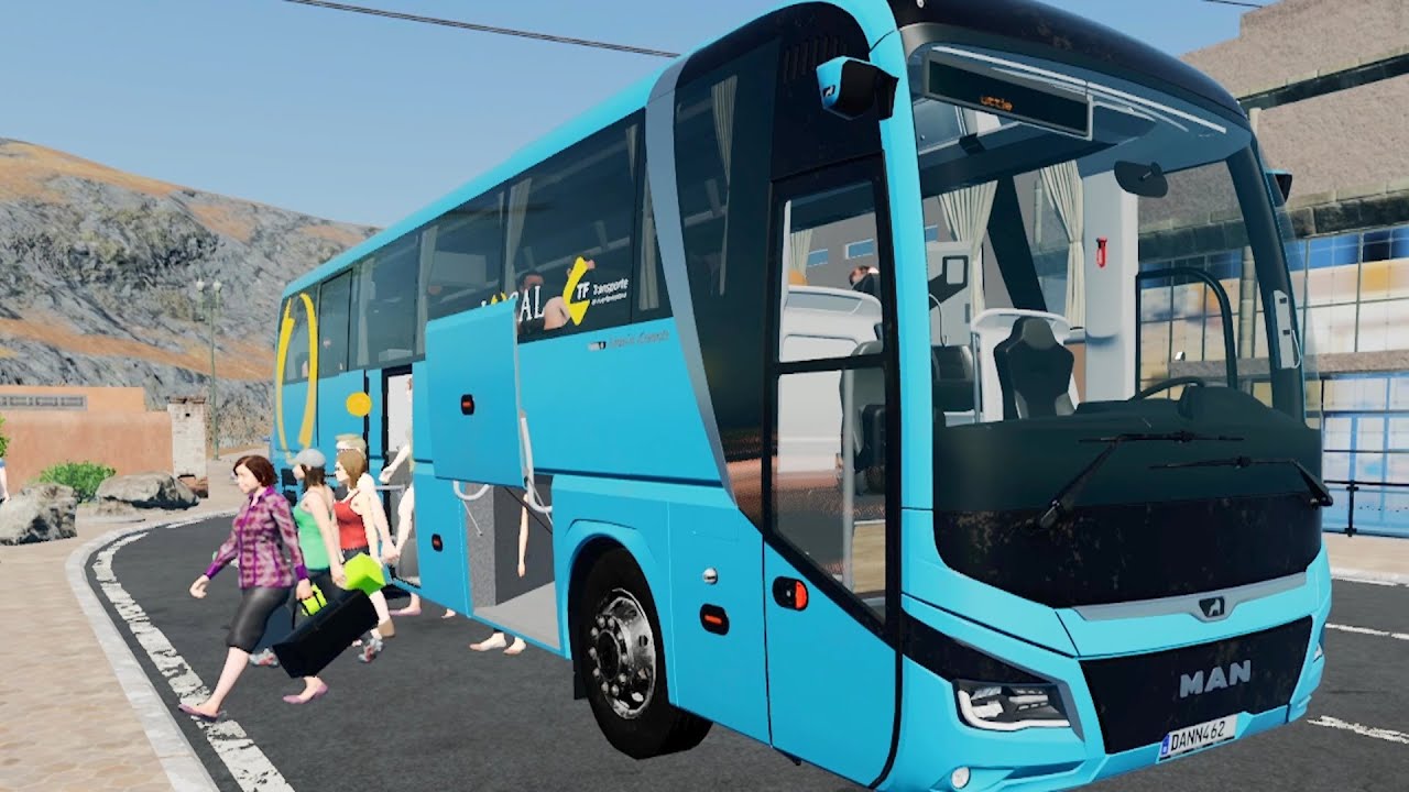 Tourist Bus Simulator - NEW MAN Lion's Coach OptiView Shuttle Bus! 4K