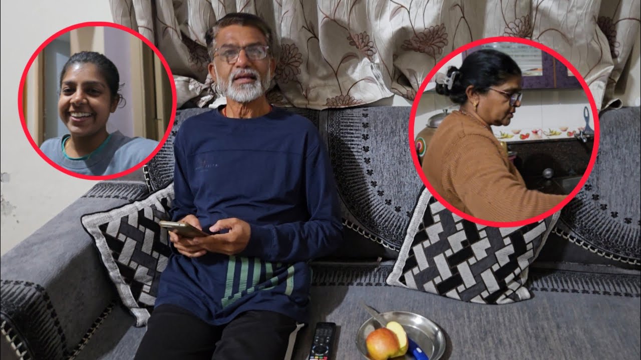 ગળ્યું ખાવાની ઈચ્છા થઈ | મમ્મીએ શીરો બનાવ્યો🤤 | પપ્પાએ સફરજન ના કાપી આપ્યું 😕 | The happy HOME Vlogs
