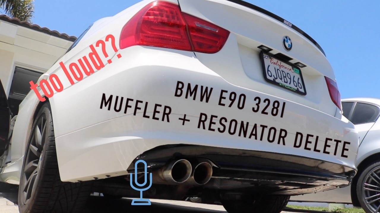 Bmw 328i e90 Muffler and Resonator Delete: Startup and Revs