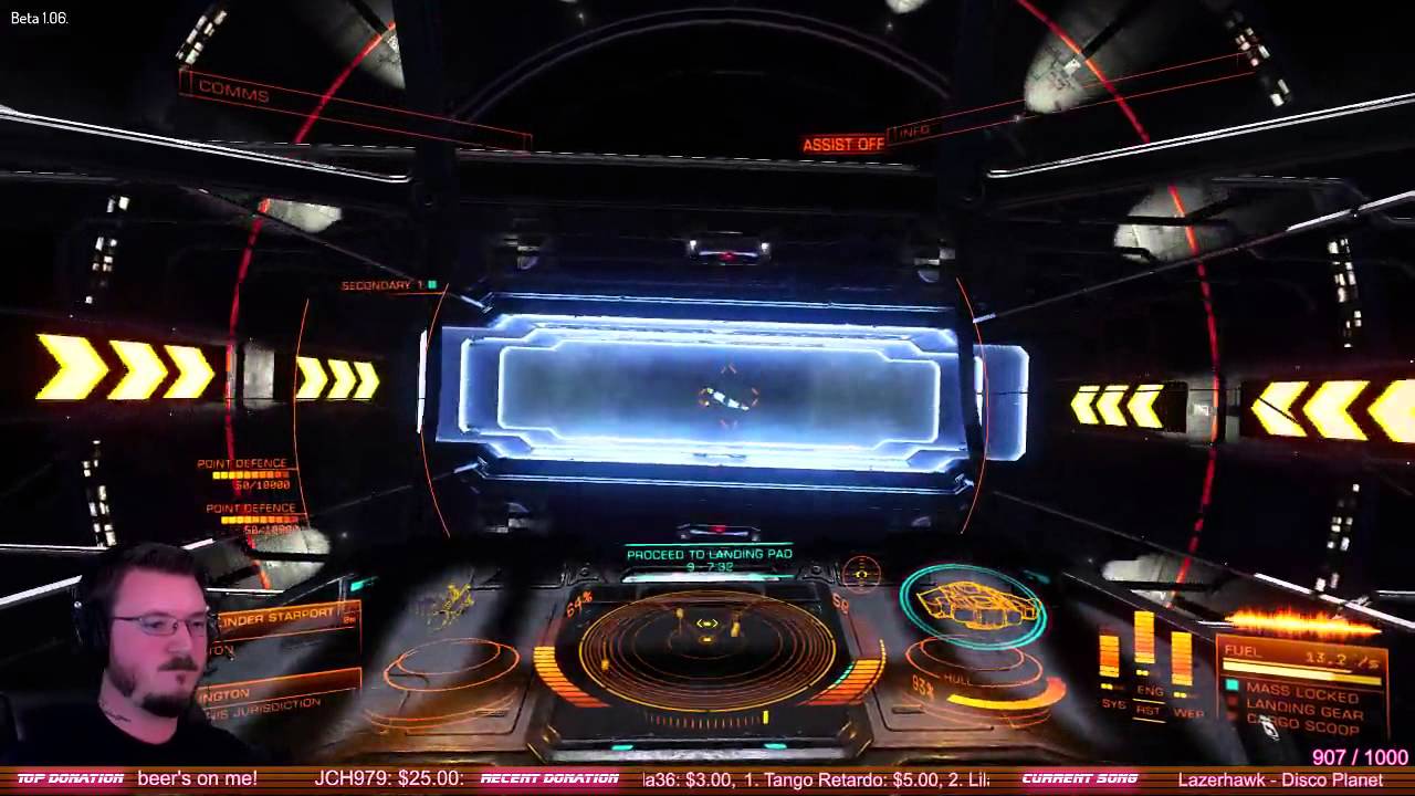 Elite: Dangerous FA off dock and exit