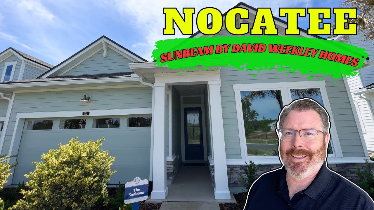 New homes for sale in Nocatee St Johns County FL by David Weekley. The  Sunbeam model tour.